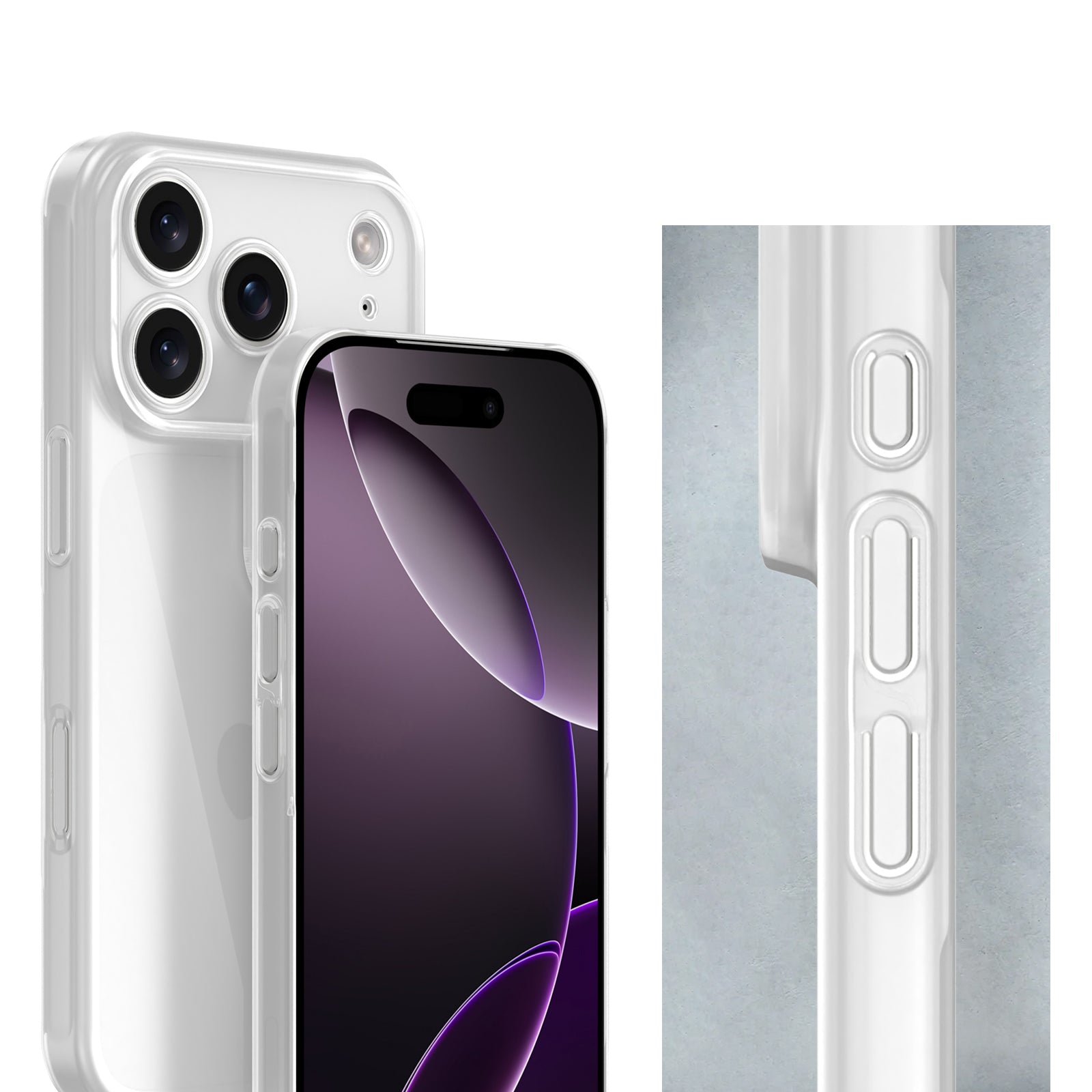 CELLBEE® iPhone 17 Pro Hülle – Ultra Slim Case – Milky Transparent