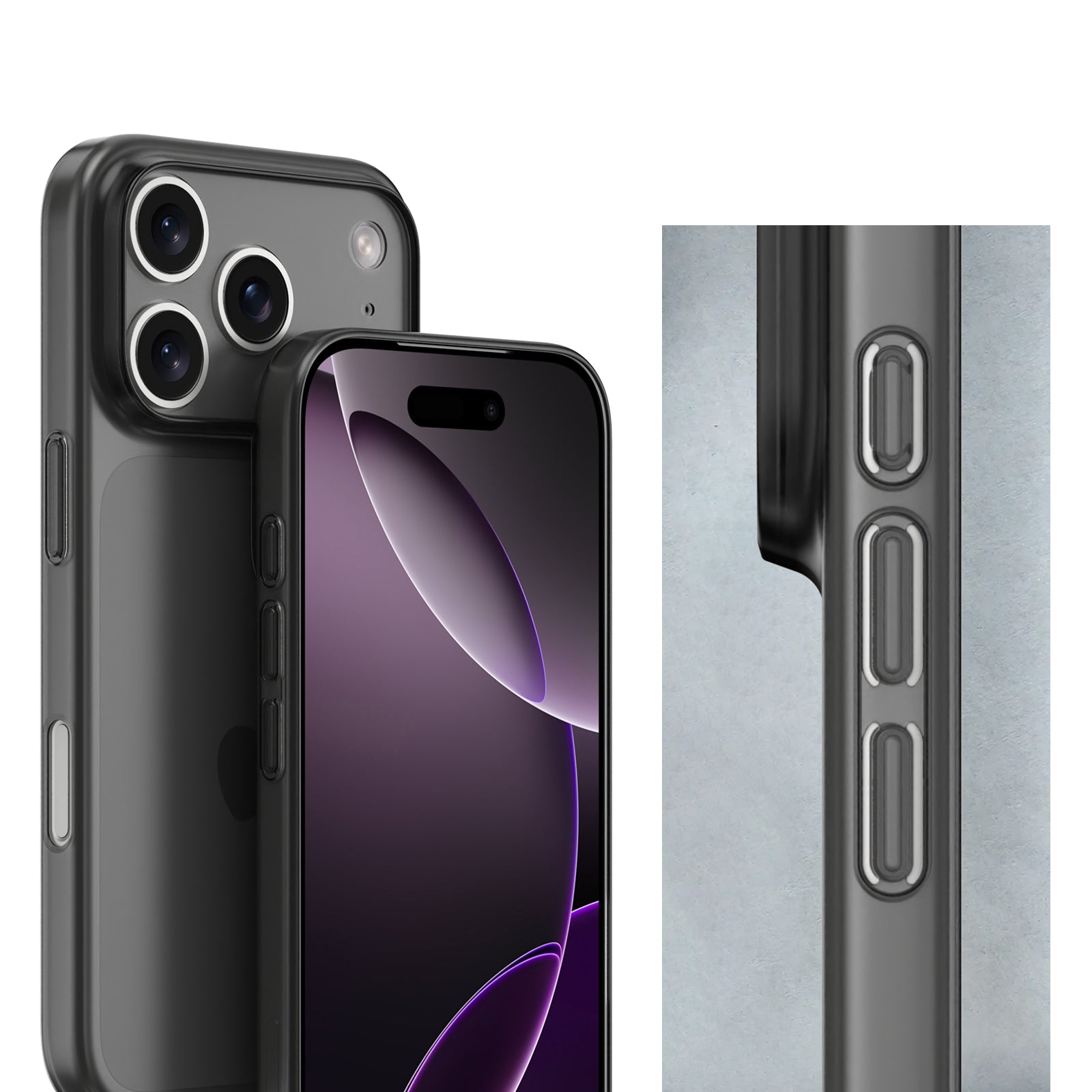 CELLBEE® iPhone 17 Pro Hülle – Ultra Slim Case – Simple Gray
