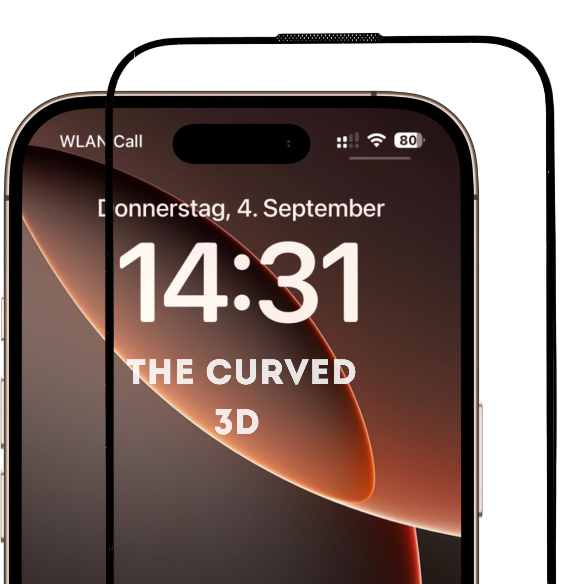 CELLBEE® The Curved 3D – iPhone 17 Pro Panzerglas – Echtes 3D Full Glue Design