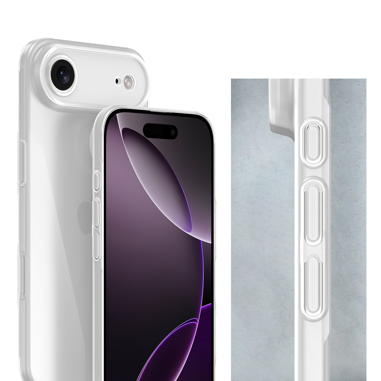 iPhone 17 Air Ultra Slim Case – Milky Transparent