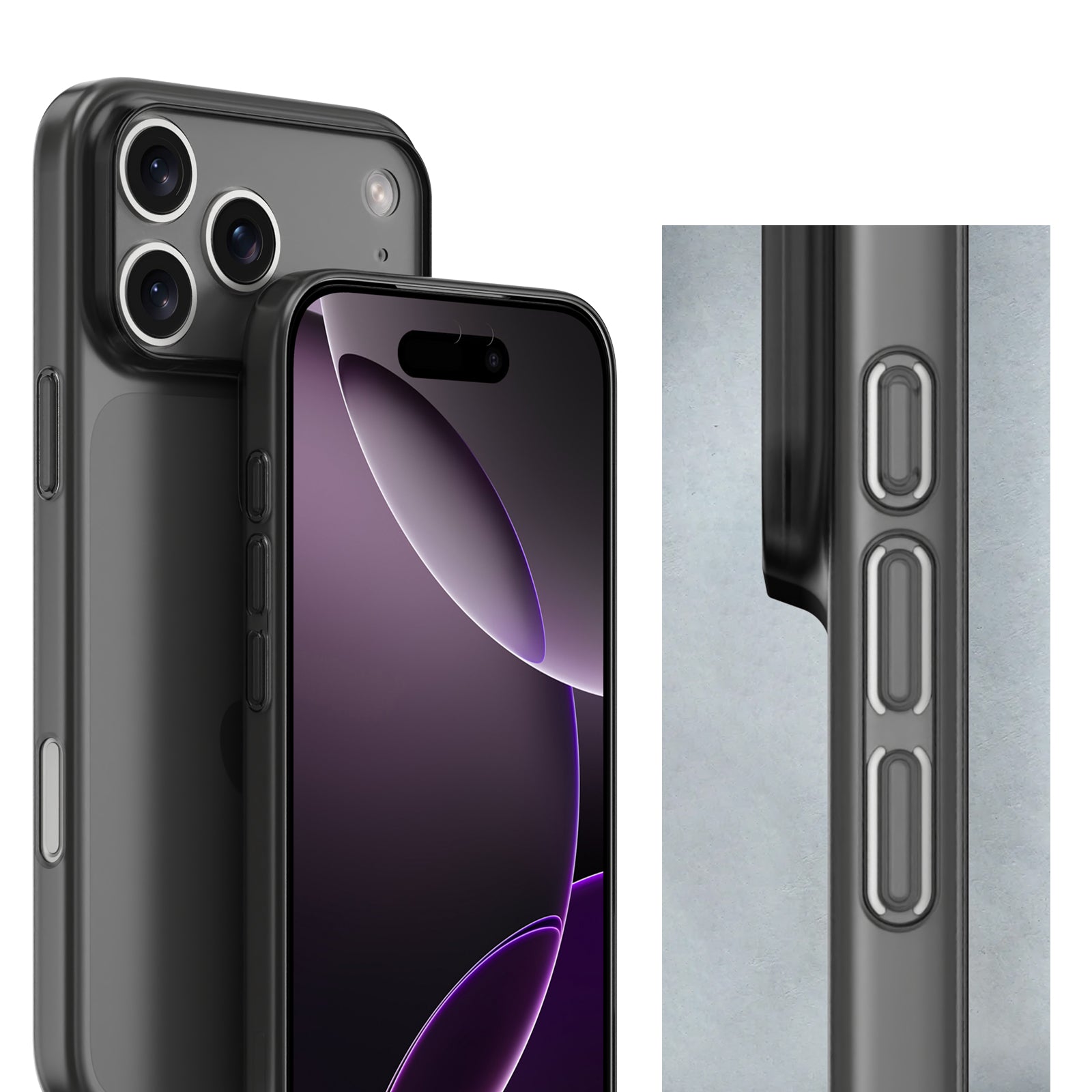 CELLBEE® iPhone 17 Pro Max Hülle – Ultra Slim Case – Simple Gray
