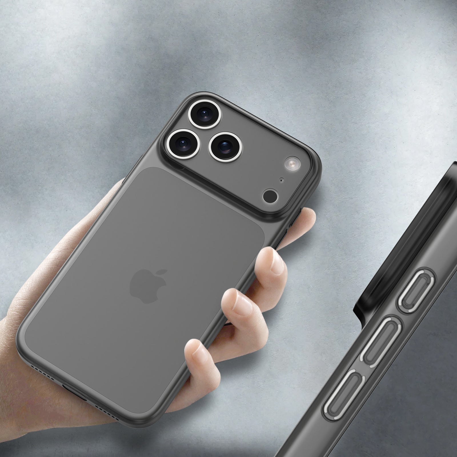CELLBEE® iPhone 17 Pro Max Hülle – Ultra Slim Case – Simple Gray