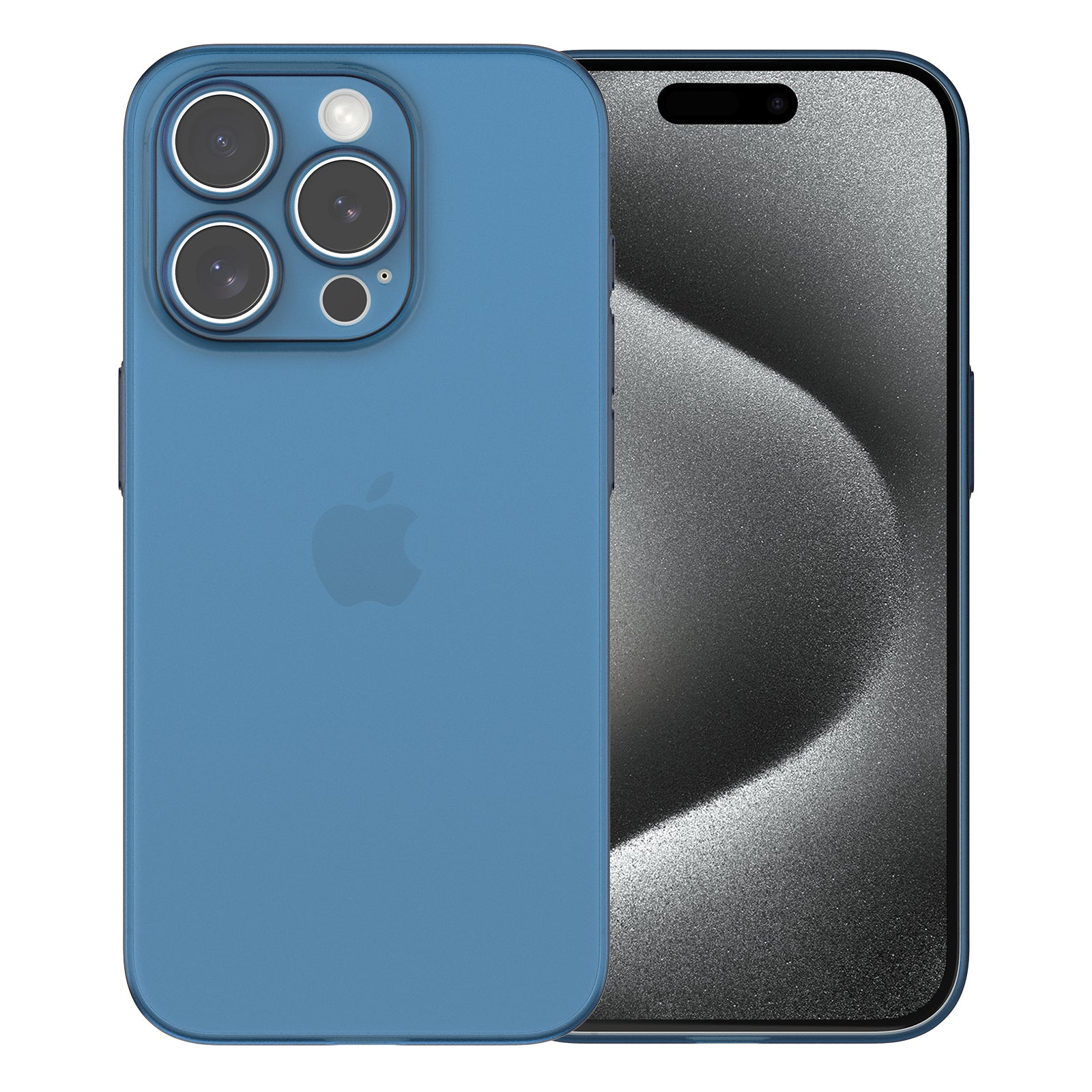 Metallic Blue Ultra Dünne iPhone 15 Pro Max Hülle - Der Premium Schutz für dein Premium-Gerät!