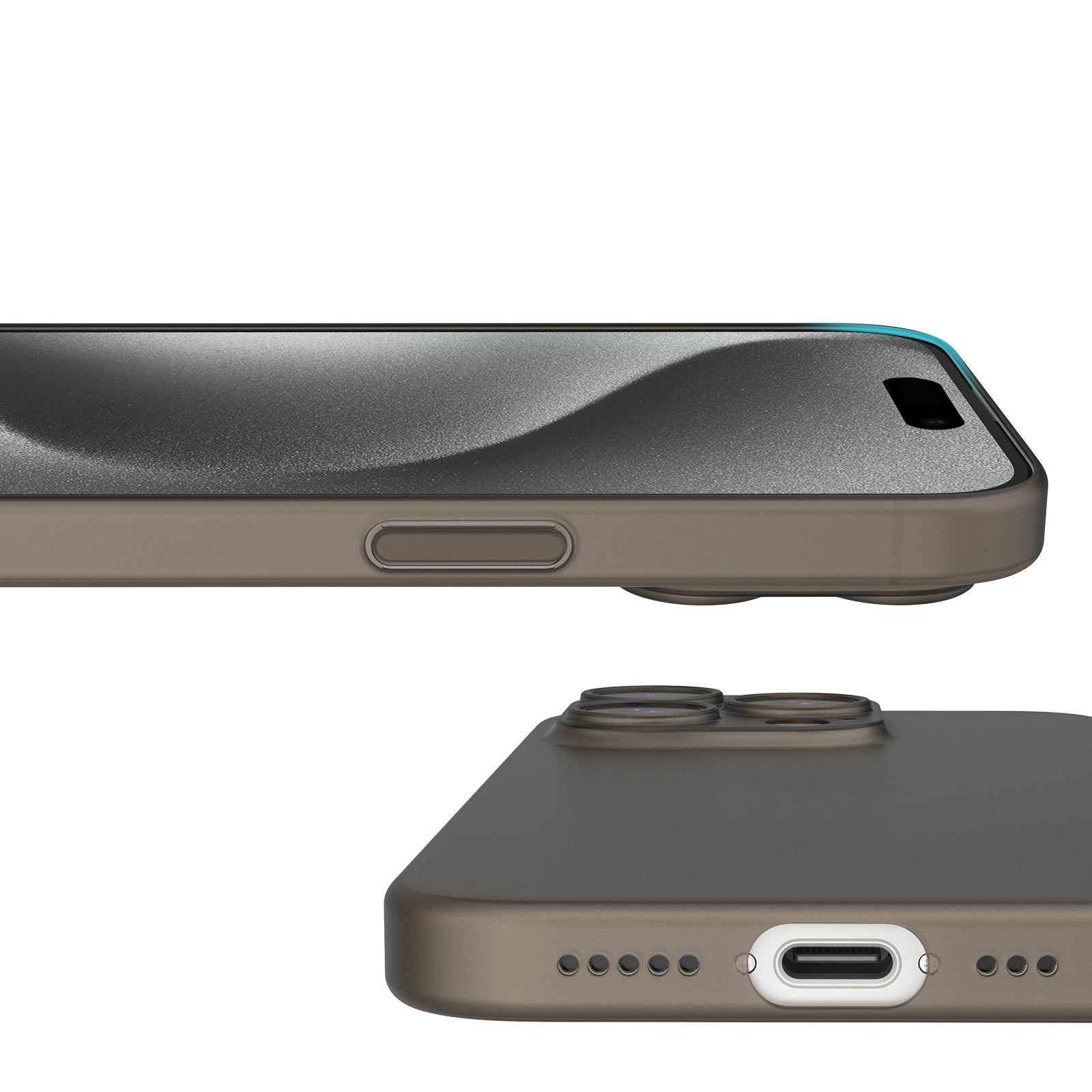 iPhone 16 Pro Max Hülle - Ultra Slim Case - Simple Gray