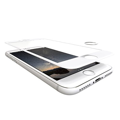 iPhone 6/6S Displayschutz + Homebutton - "the Curved" Weiß