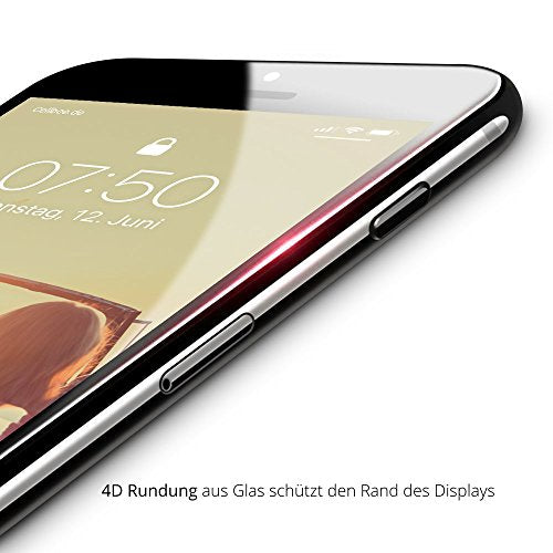 iPhone 6/6S Displayschutz + Homebutton - "the Curved" Weiß