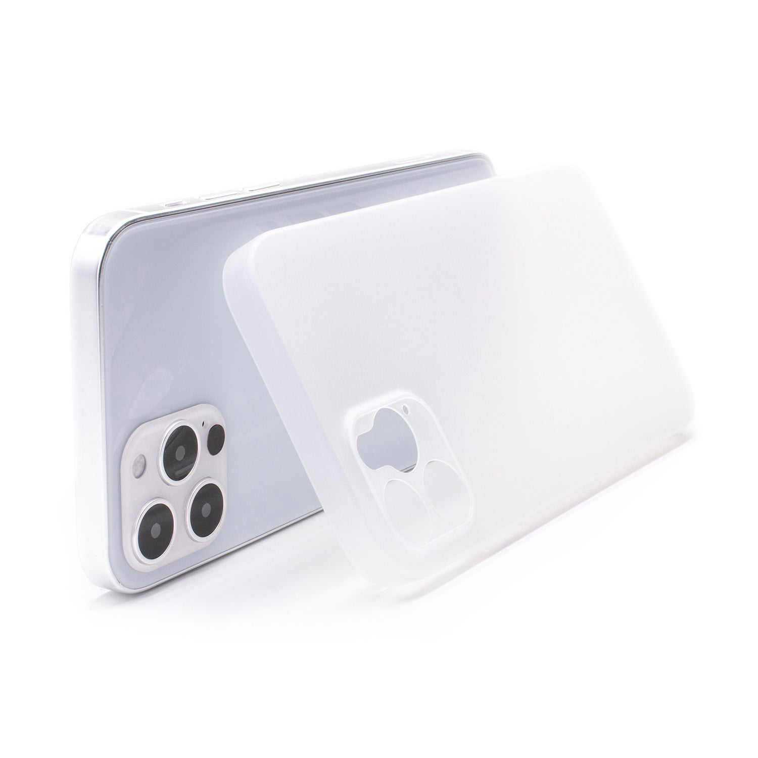 iPhone 12 Pro Max Ultra Slim Case - Frosted White mit Grip