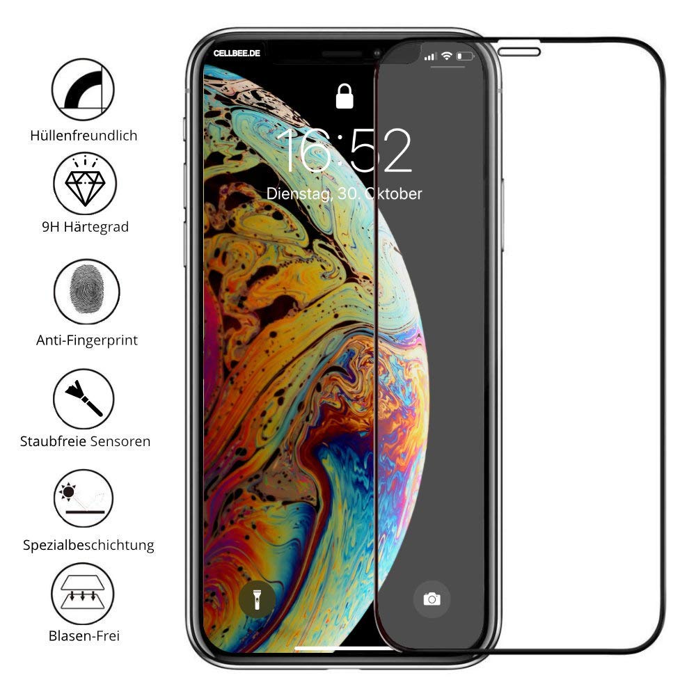Displayschutz iPhone Xs hüllenfreundlich