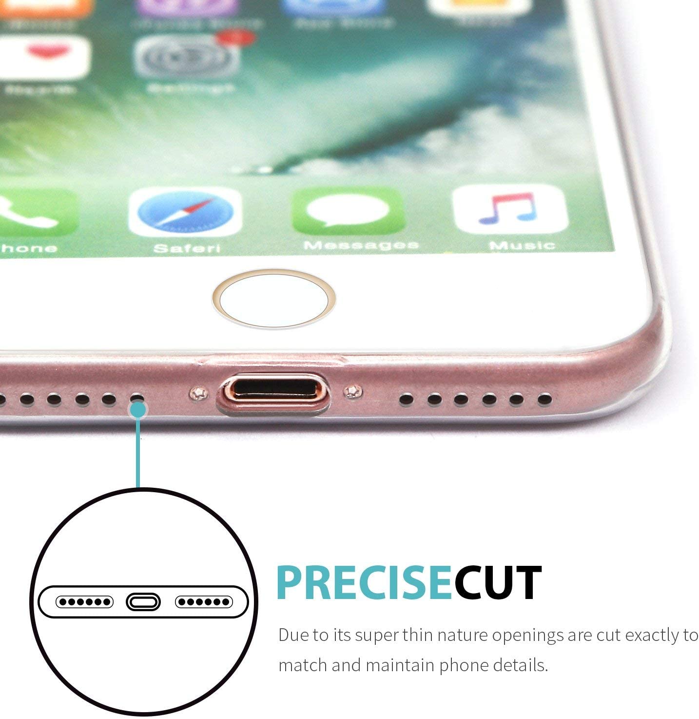 iPhone 7/8 Ultra Slim Case Piano Clear