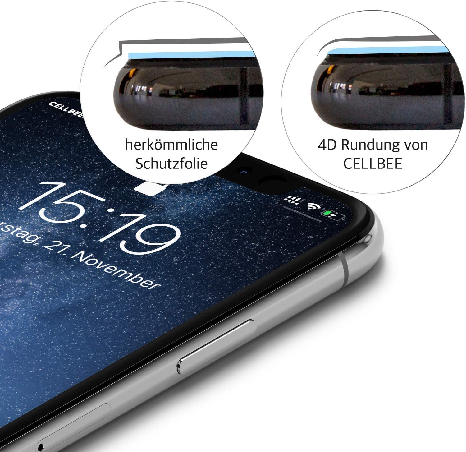 "The Curved" Panzerglas - iPhone 14 Premium Displayschutz
