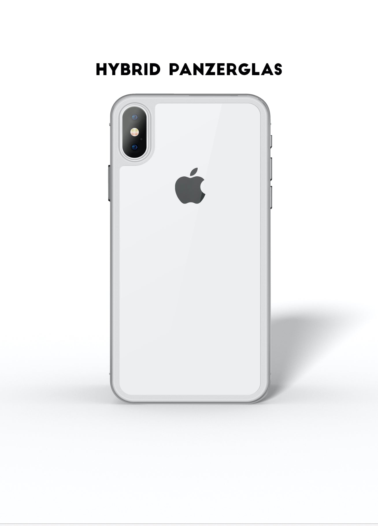 Clear Backcover 4 D - Black & White iPhone X/XS