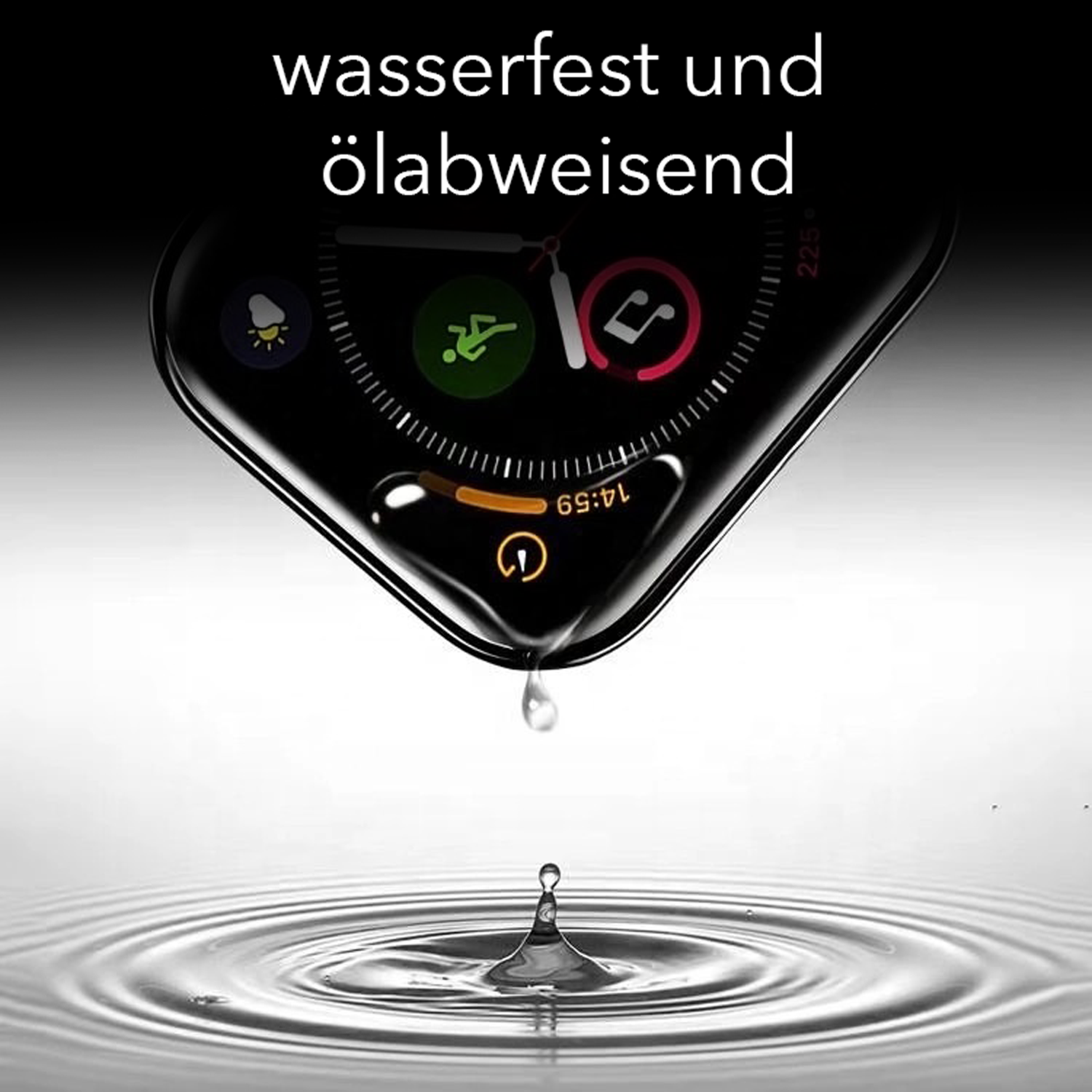 Apple Watch Series 4/5/6/SE Displayschutz vollabdeckend