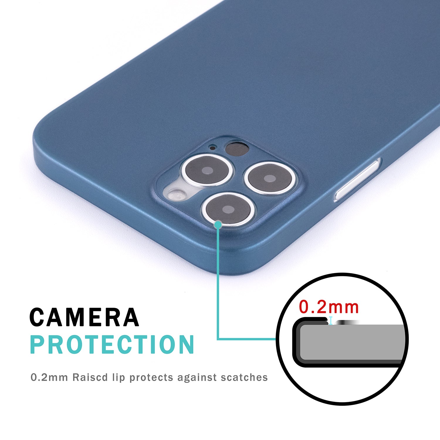 iPhone 12 Pro Ultra Slim Case - Pacific Blue