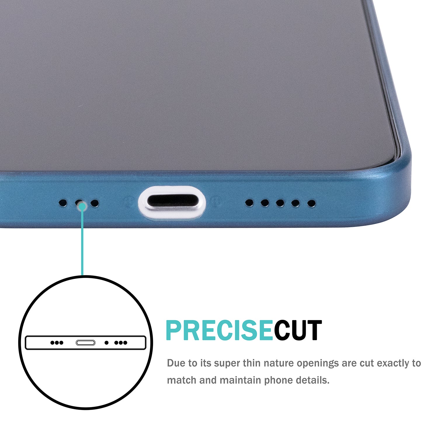 iPhone 12 Pro Ultra Slim Case - Pacific Blue
