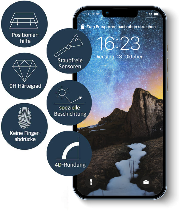 "The Curved" Panzerglas - iPhone 14 Plus Premium Displayschutz