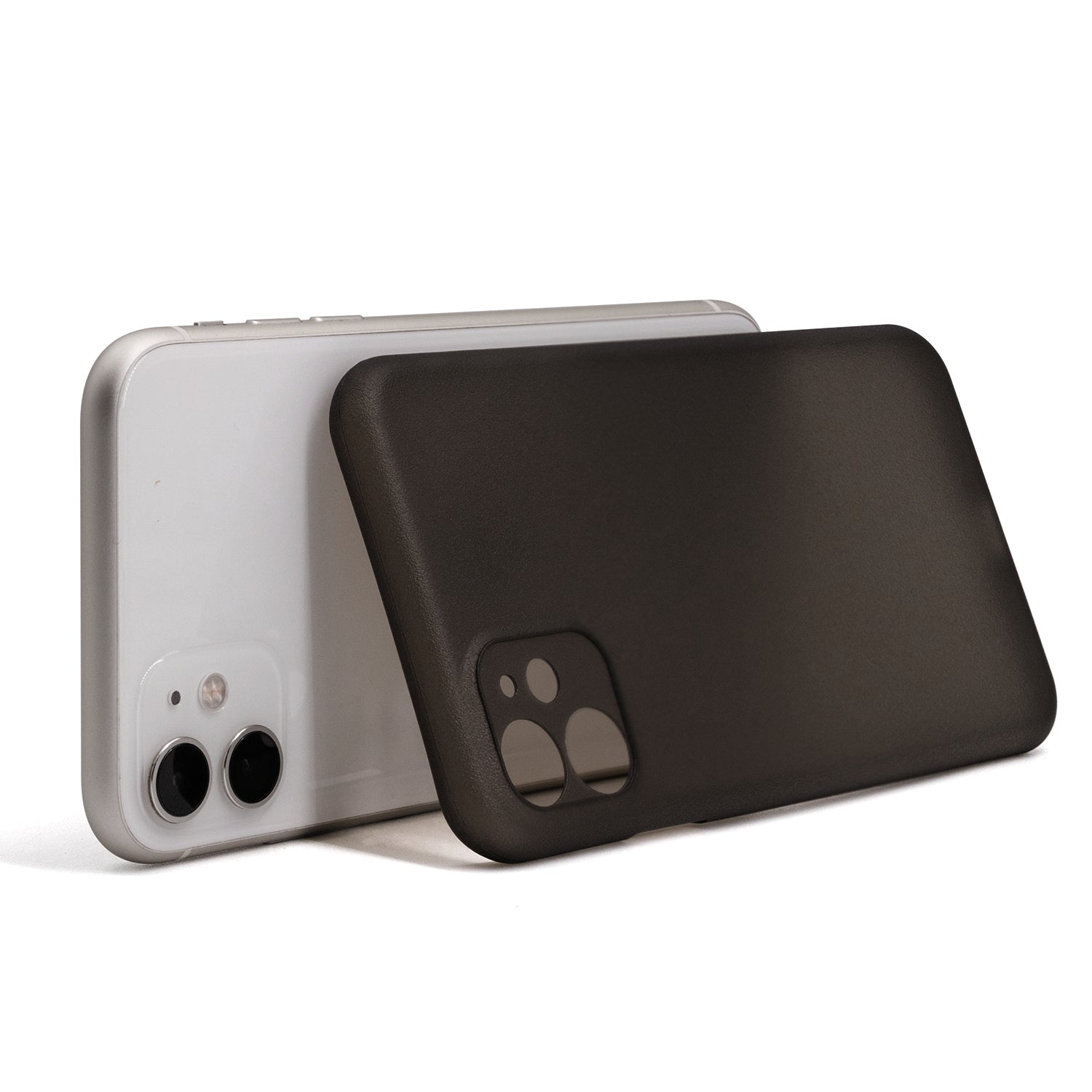 <transcy>iPhone 11 Ultra Slim Grip Case Frosted Black</transcy>