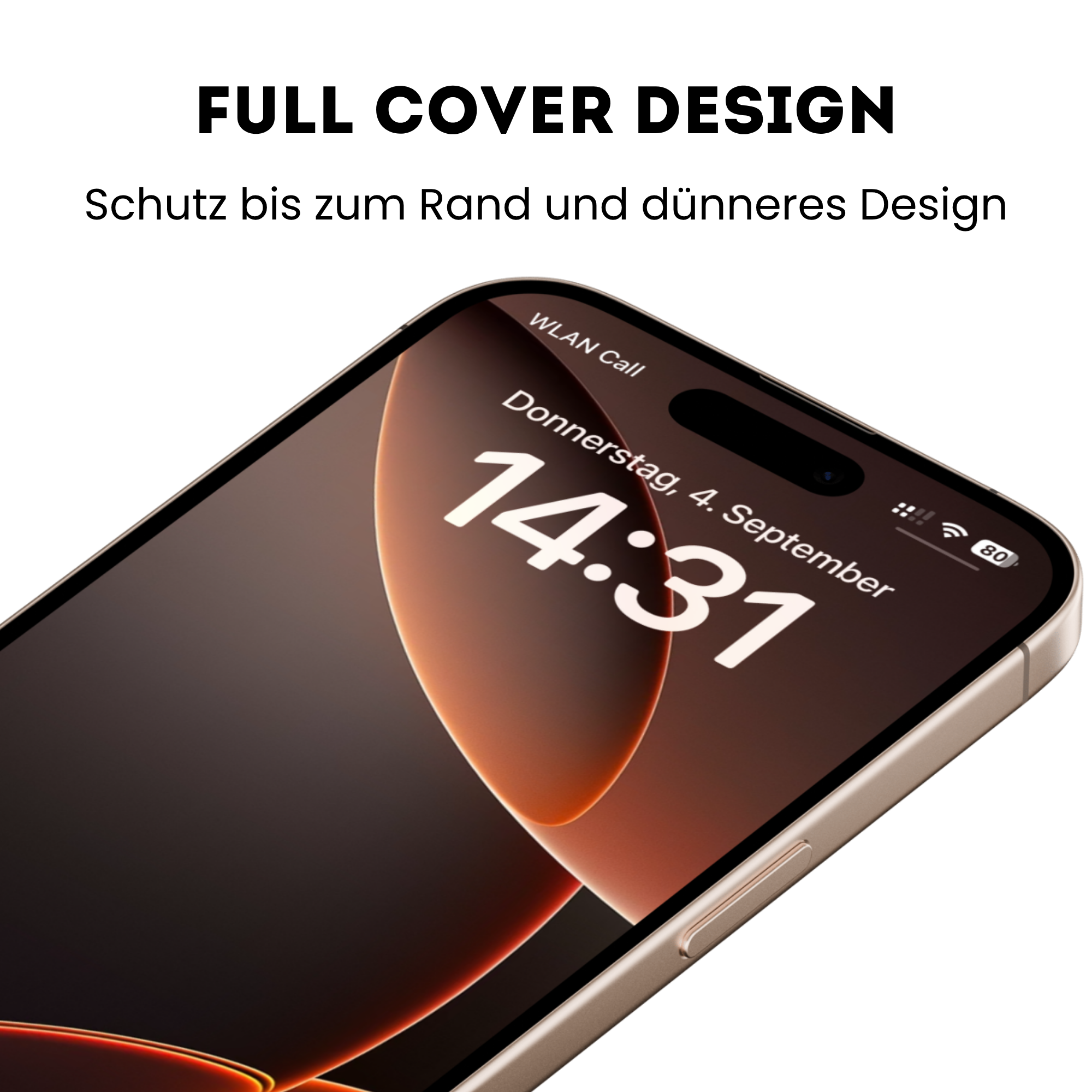 CELLBEE® The Curved 3D – iPhone 17 Pro Panzerglas – Echtes 3D Full Glue Design