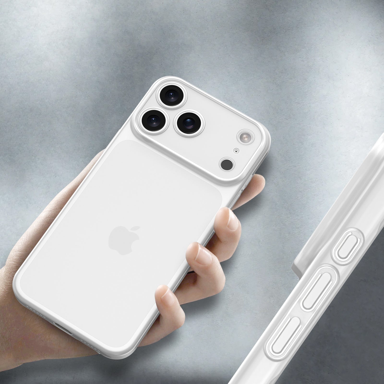 CELLBEE® iPhone 17 Pro Max Hülle – Ultra Slim Case – Milky Transparent