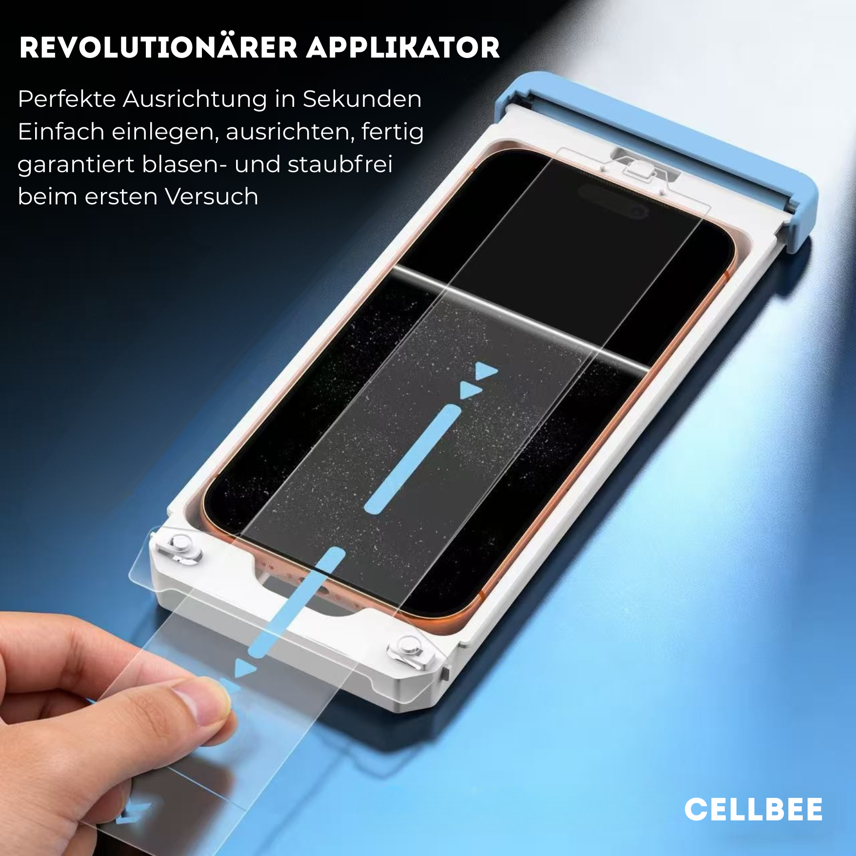 CELLBEE® iPhone 17 Air Panzerglas | The Curved 3D Ultra | 2er Pack mit Applikator | 9H+ | Blasenfrei | Kristallklar