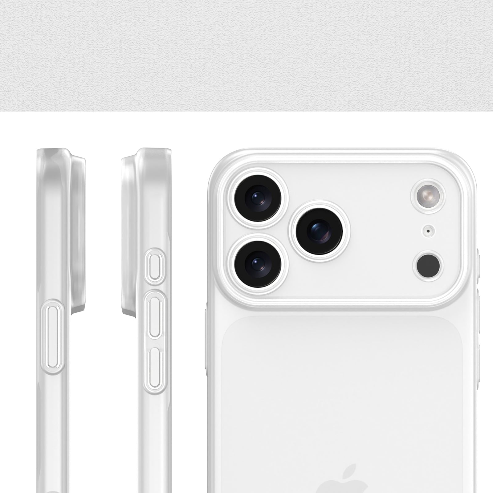 CELLBEE® iPhone 17 Pro Max Hülle – Ultra Slim Case – Milky Transparent