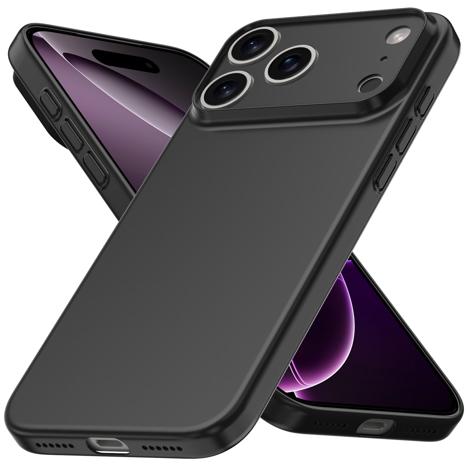 CELLBEE® iPhone 17 Pro Max Hülle – Ultra Slim Case – Deep Black