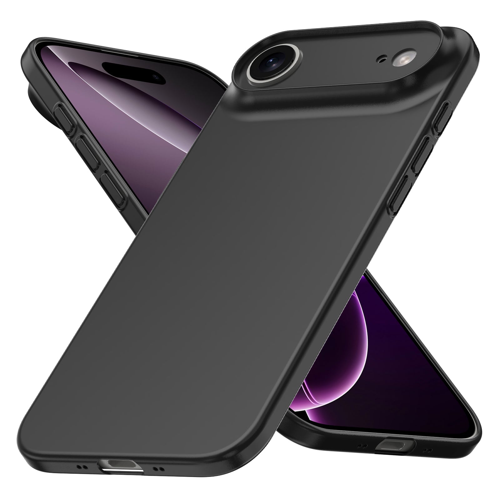 CELLBEE iPhone 17 Air Schutz-Set – Ultra Slim Case Deep Black
