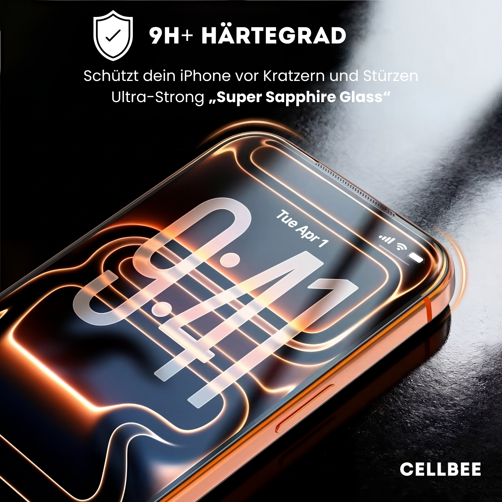 CELLBEE® iPhone 17 Panzerglas | The Curved 3D Ultra | 2er Pack mit Applikator | 9H+ | Blasenfrei | Kristallklar