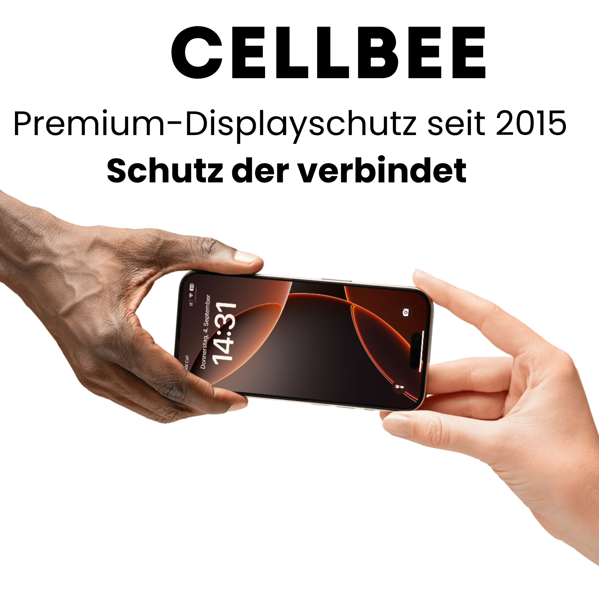CELLBEE® The Curved 3D – iPhone 17 Pro Panzerglas – Echtes 3D Full Glue Design