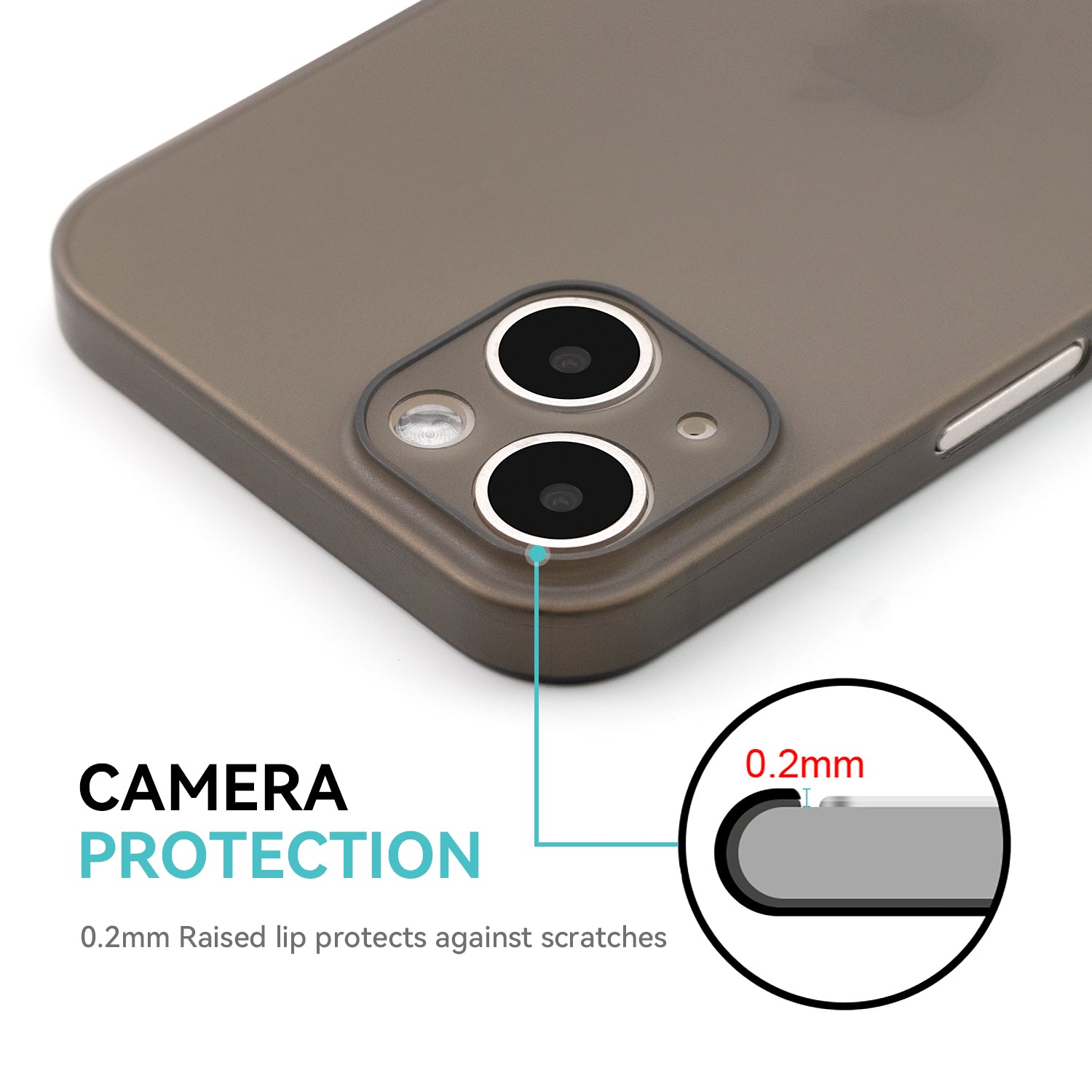 iPhone 15 Plus Ultra Slim Case - Simple Gray
