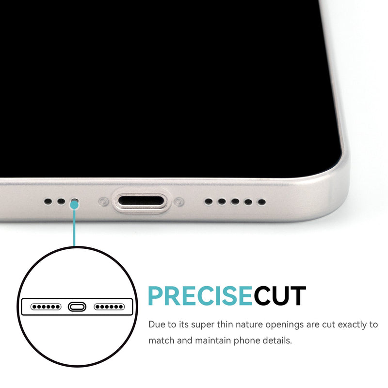 iPhone 15 Ultra Slim Case - Milky Transparent