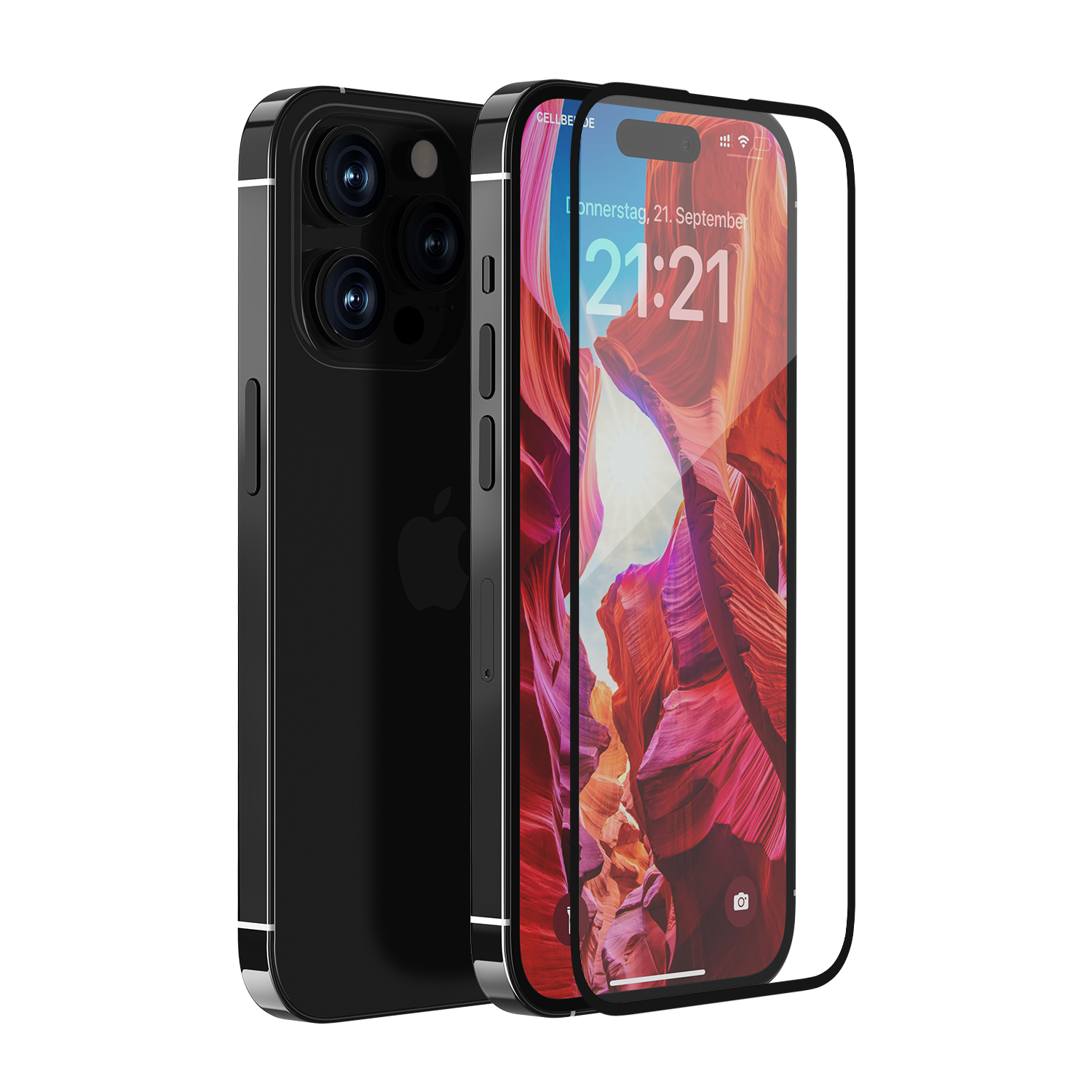 2x "The Curved" Panzerglas - iPhone 15 Pro Max Displayschutz in Premium Qualität.