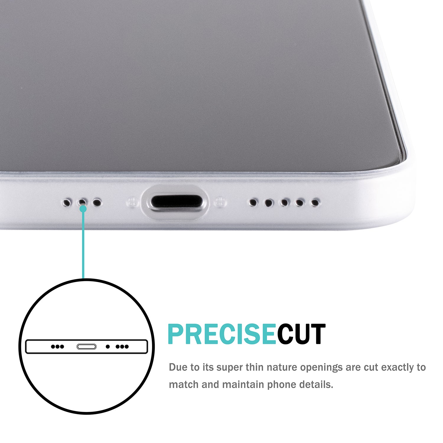 iPhone 12 mini Ultra Slim Case -  Milky Transparent