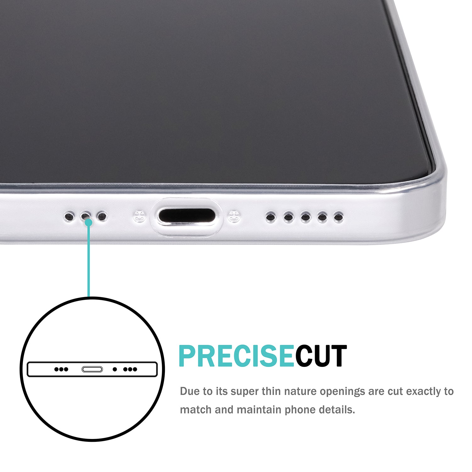 <transcy>iPhone 12 Ultra Slim Case - Piano Transparent</transcy>