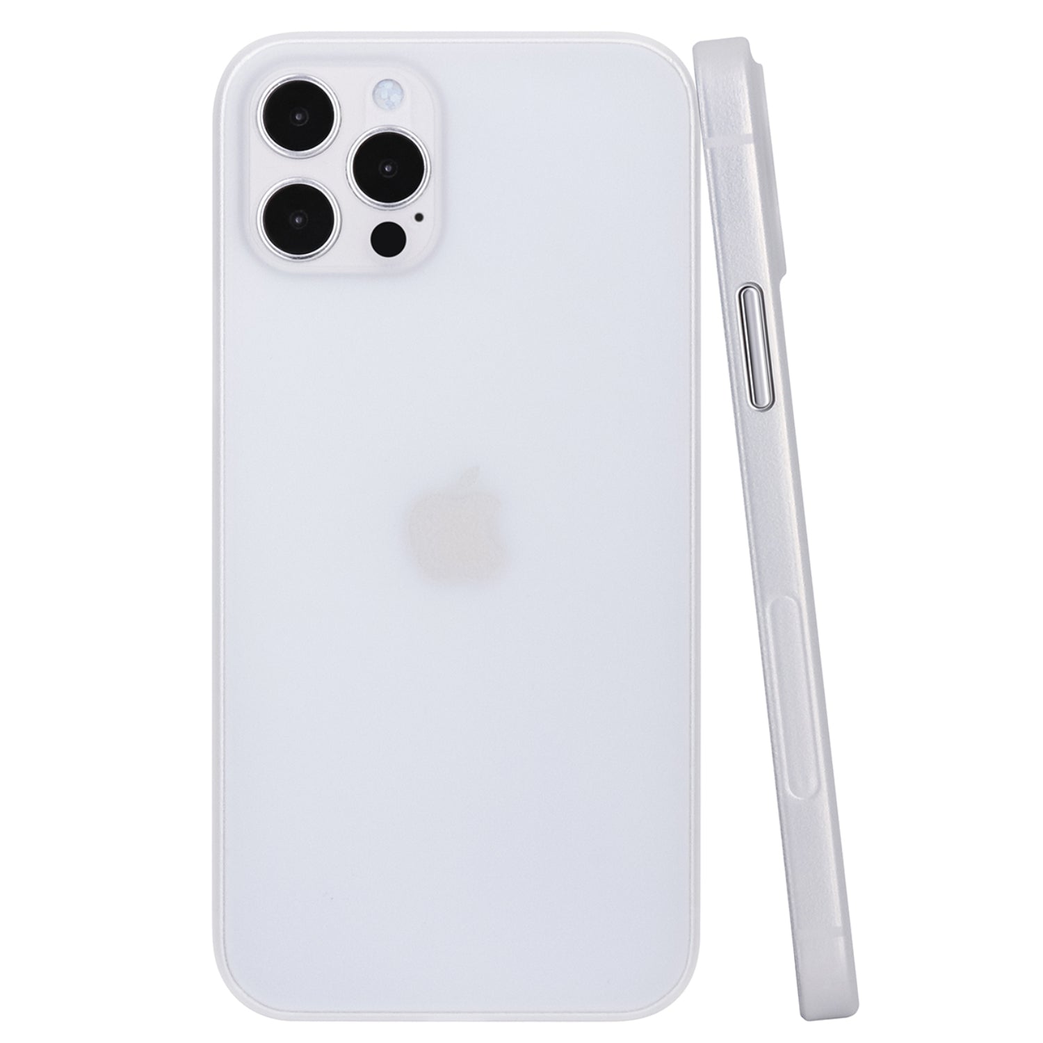 iPhone 12 Pro Max Ultra Slim Case - Frosted White mit Grip