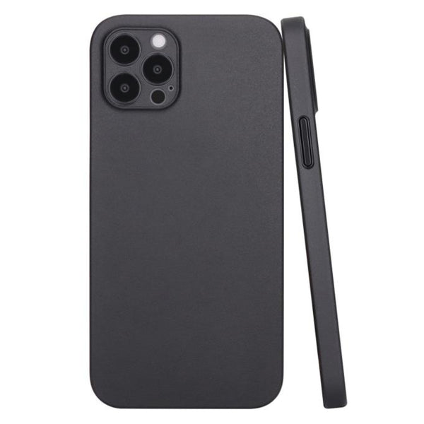 iPhone 12 Pro Ultra Slim Case - Frosted Black mit Grip