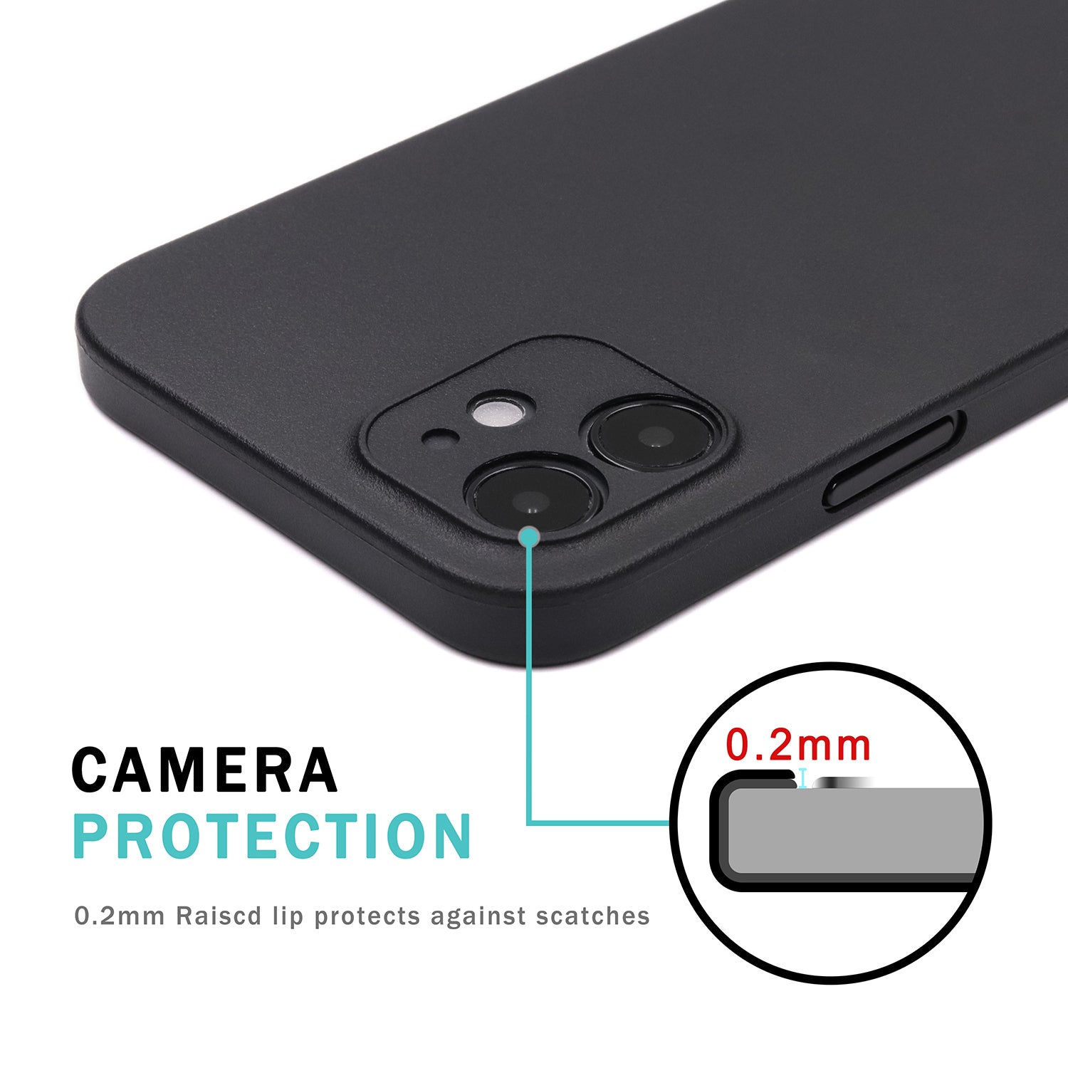 <transcy>iPhone 12 Ultra Slim Case - Deep Black</transcy>