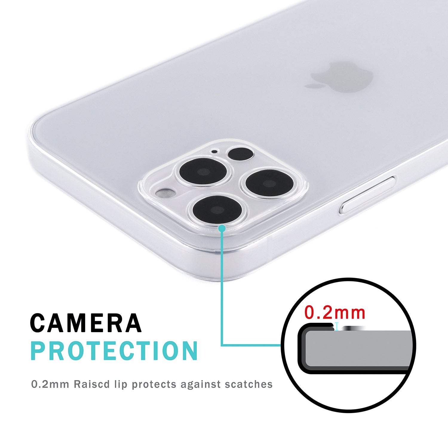 <transcy>iPhone 13 Pro Max Ultra Slim Case - Piano Transparent</transcy>
