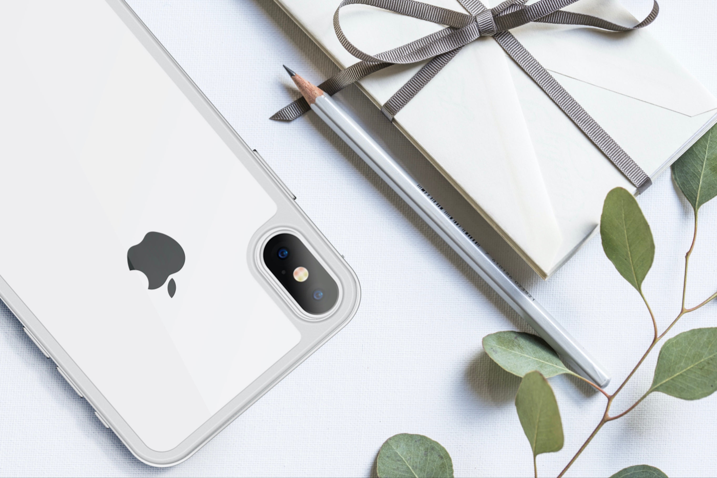 <transcy>Clear Backcover 4 D - Black & White iPhone X / XS</transcy>
