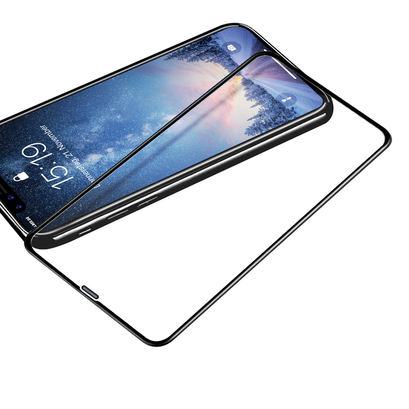 <transcy>"the Curved" with mesh cover - iPhone 11 screen protector</transcy>