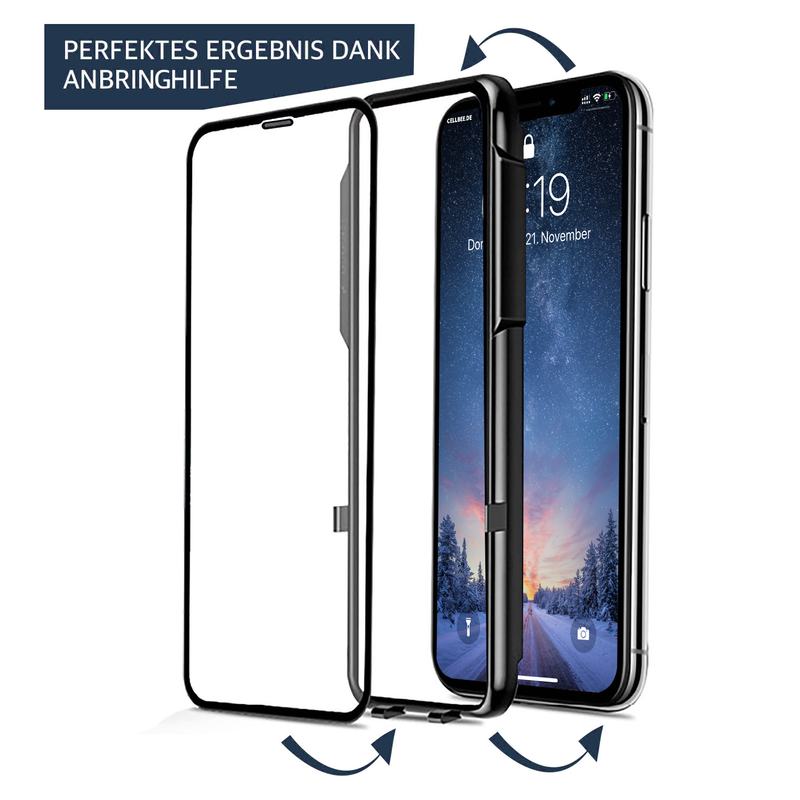 <transcy>"the Curved" with mesh cover - iPhone XR screen protector</transcy>