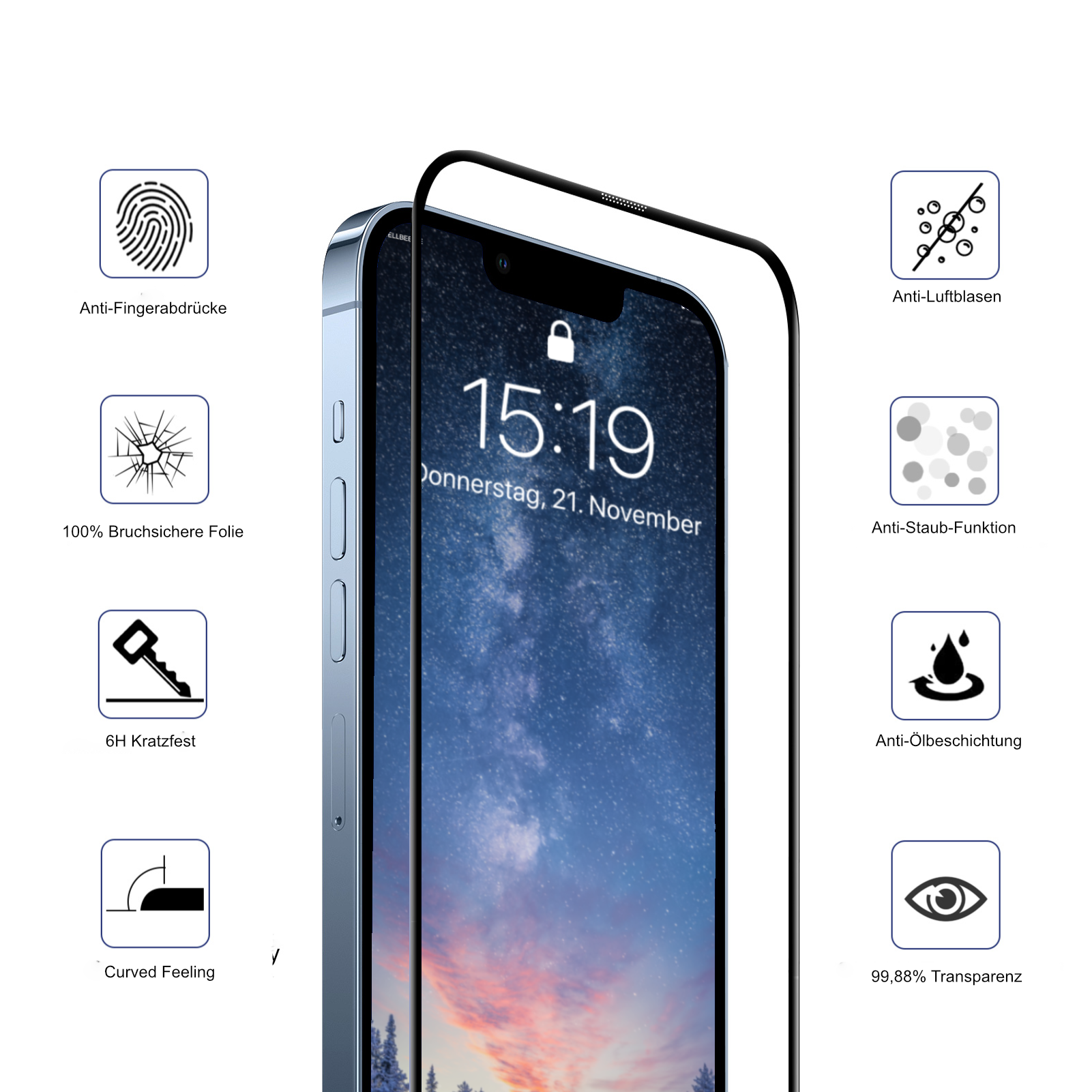 "the Unbreakable" - iPhone 13 Mini Displayschutz