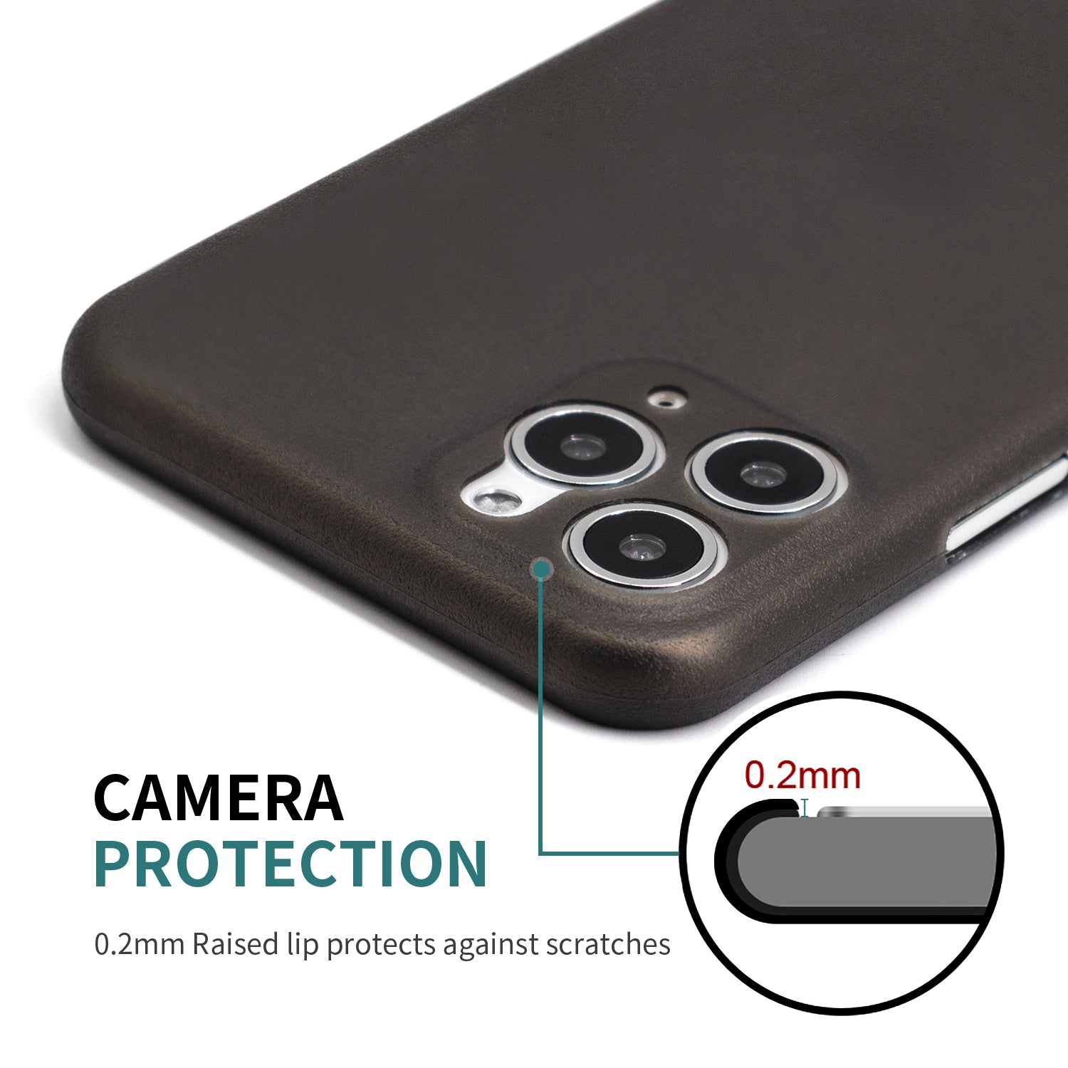 <transcy>iPhone 11 Pro Max Ultra Slim Grip Case Frosted Black</transcy>