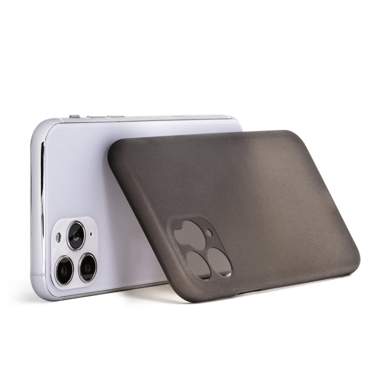 <transcy>iPhone 11 Pro Max Ultra Slim Grip Case Frosted Black</transcy>