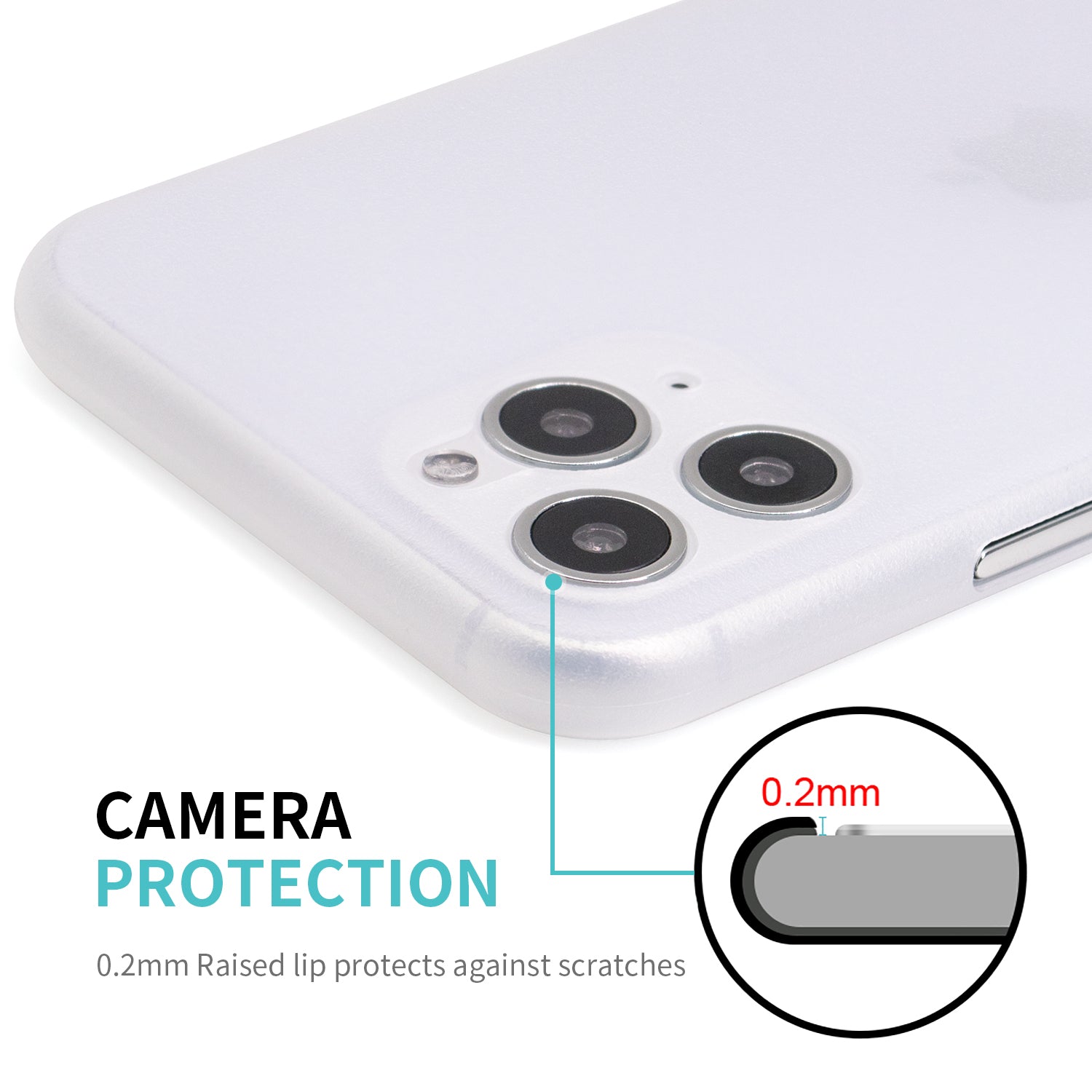 <transcy>iPhone 11 Pro Ultra Slim Grip Case Frosted White</transcy>