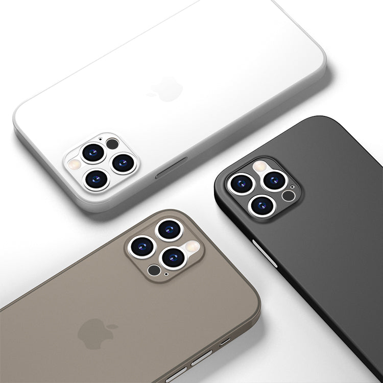 <transcy>iPhone 12 Pro Max Ultra Slim Case - Simple Gray</transcy>
