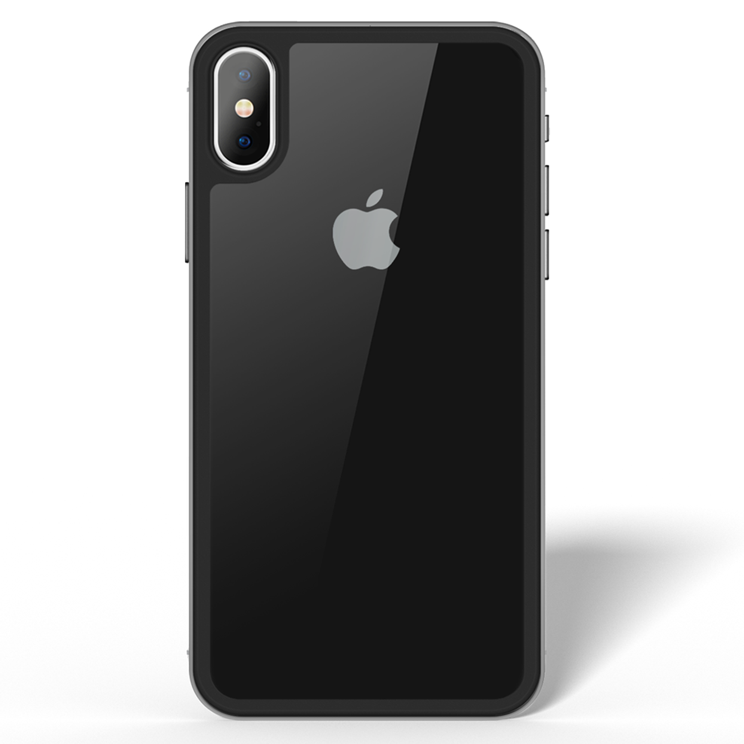 Clear Backcover 4 D - Black & White iPhone X/XS